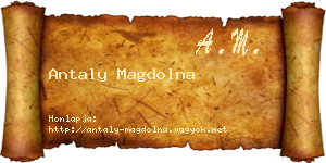 Antaly Magdolna névjegykártya